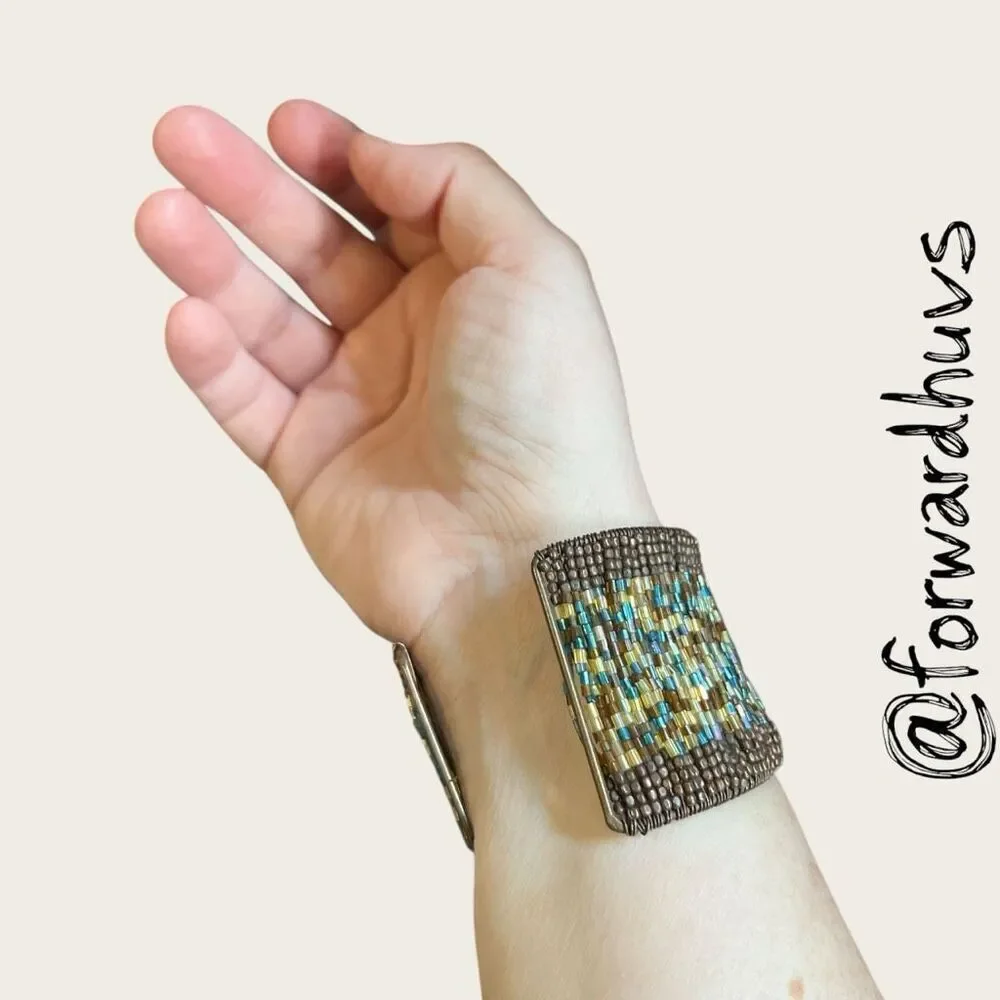 Bundle Sale 3 for $15 | Hand Crafted Beaded Cuff Bracelet – 2”